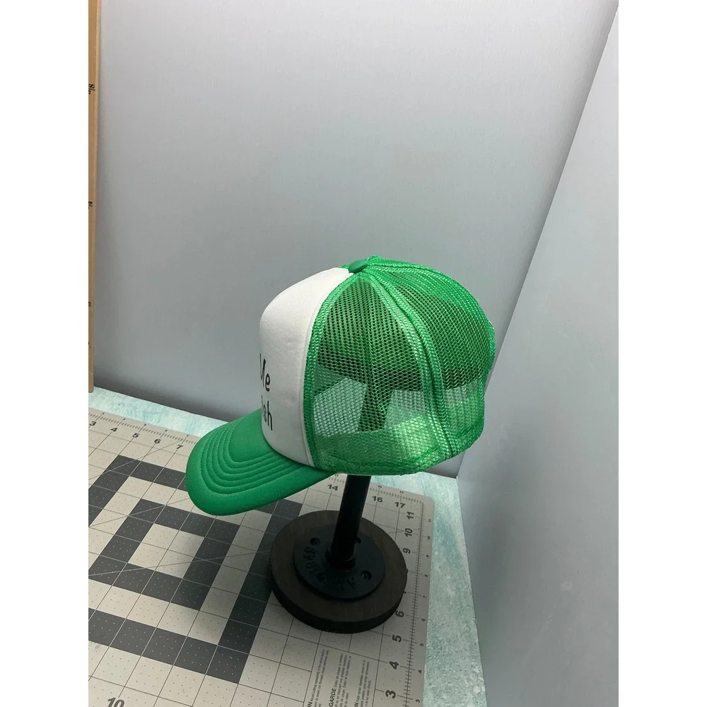 JZYEGSW Kiss Me Im Irish St Patricks Day Trucker Hat Green White Snapback Cap
